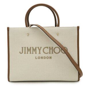 JIMMY CHOO Brown Leather Shoulder Bag